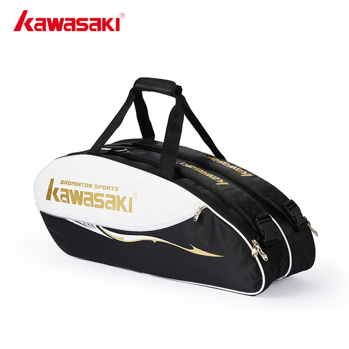 Kawasaki Badminton Bag (6 racquet) K1G00-A8608-1 (Black/Gold)