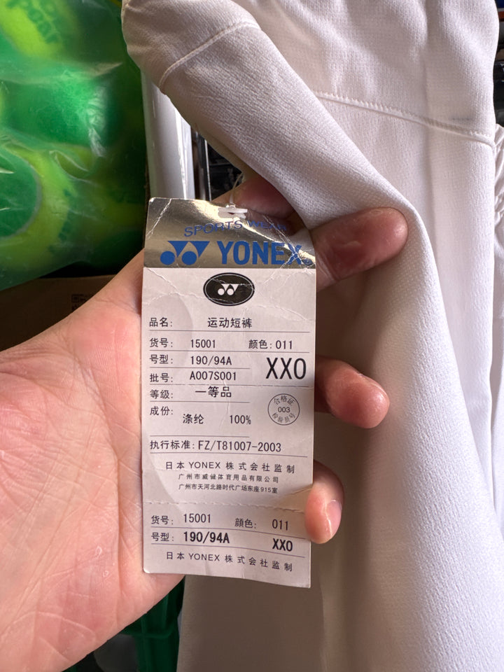 Yonex Sport Athletic Shorts White 15001（yellowing ON sale）