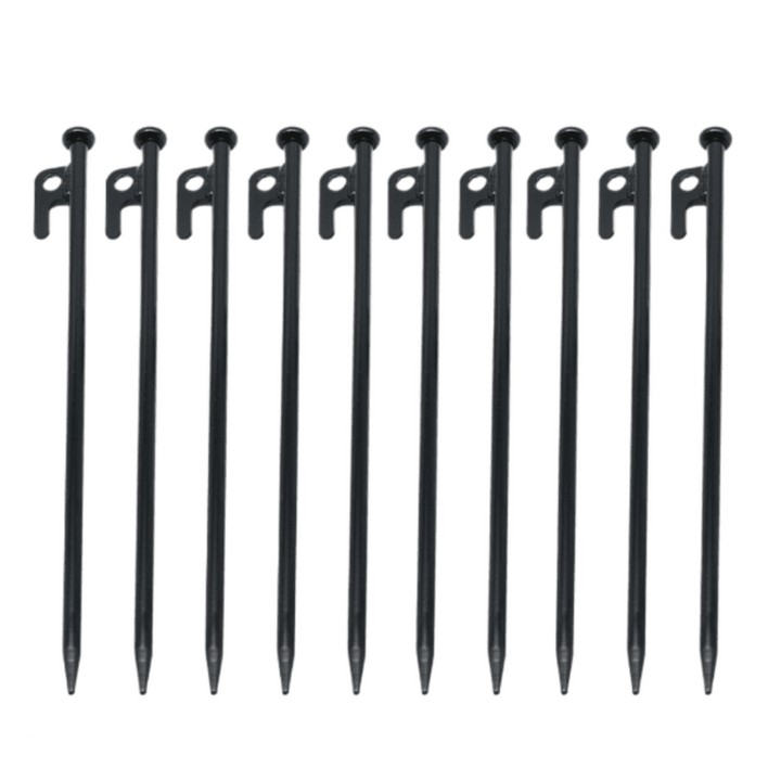 SPPHONEIX Heavy Duty Steel Metal Tent Canopy Camping Stakes Peg Ground Nail 4WD 10Pcs 20Cm 30Cm