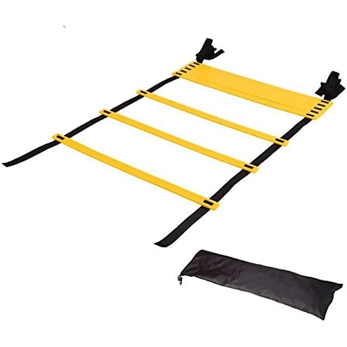 SPPHOENIX 7M Agility Speed Ladder for Sports Training - Soccer, Football, Fitness Trainer with Adjustable Rungs, Carry Bag Included