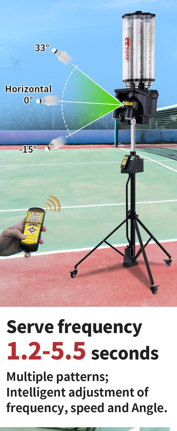 SIBOASI B2300A Badminton Machine (SKU SS-B2300A)