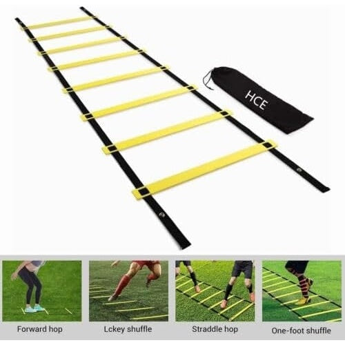 SPPHOENIX 7M Agility Speed Ladder for Sports Training - Soccer, Football, Fitness Trainer with Adjustable Rungs, Carry Bag Included