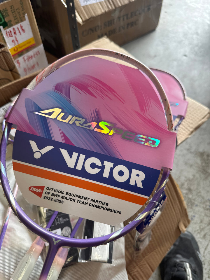 Victor AuraSpeed 90F Badminton Racket Pink 5UG6