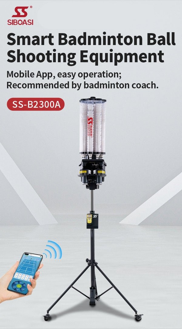 SIBOASI B2300A Badminton Machine (SKU SS-B2300A)