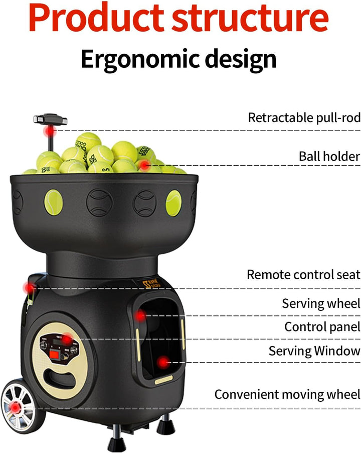 SIBOASI Automatic Tennis Ball Machine  T7