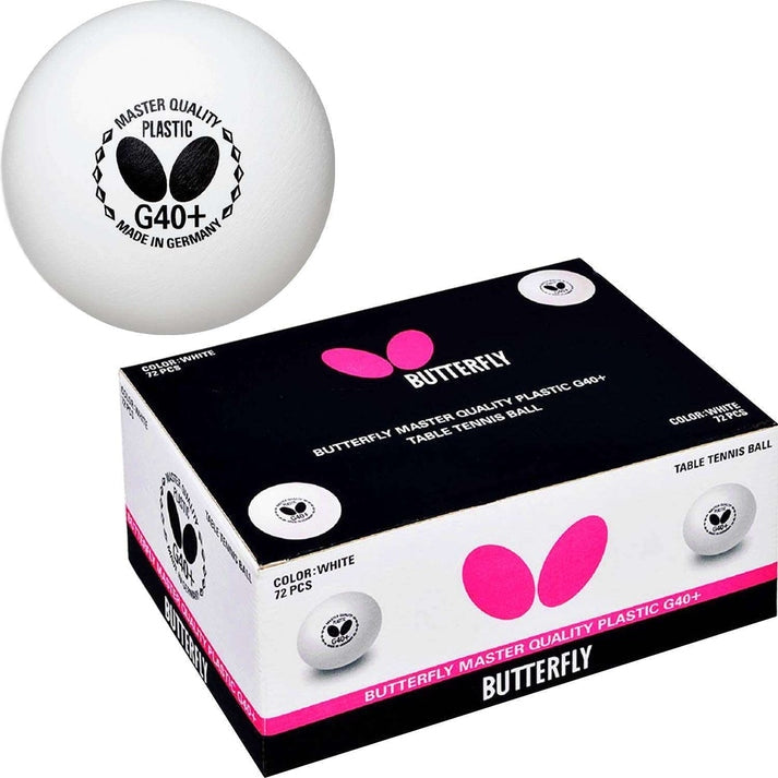 BUTTERFLY Table Tennis Balls Master High-Quality Plastic Balls for training,12pcs