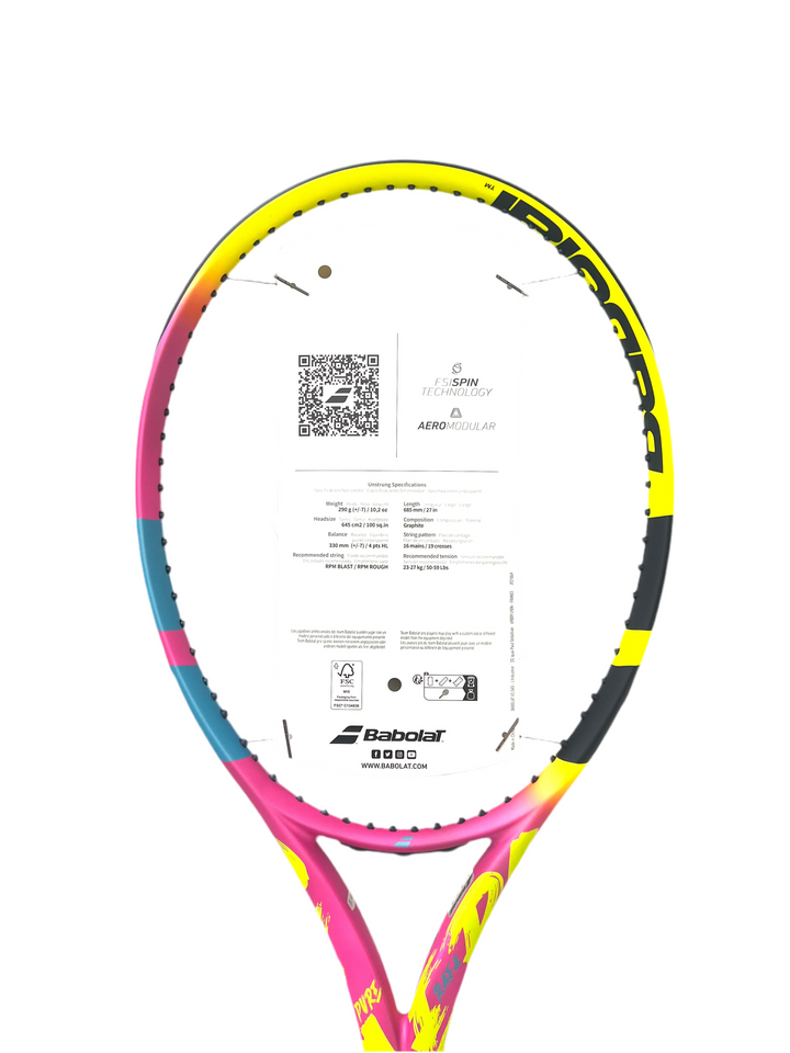 BABOLAT New 2023 Pure Aero Rafa Racquet 290G 4 3/8 Frame Unstrung (No Cover)