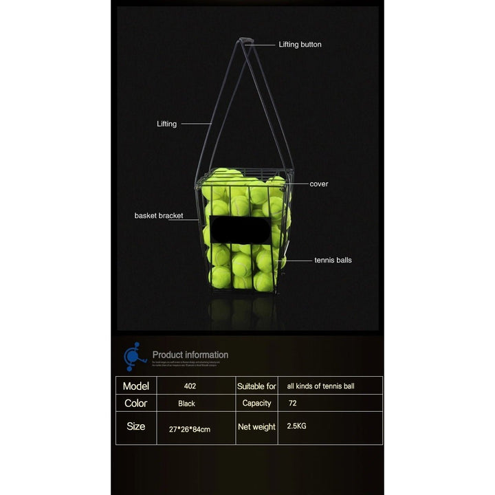 SIBOASI Tennis Ball Basket 72balls S402