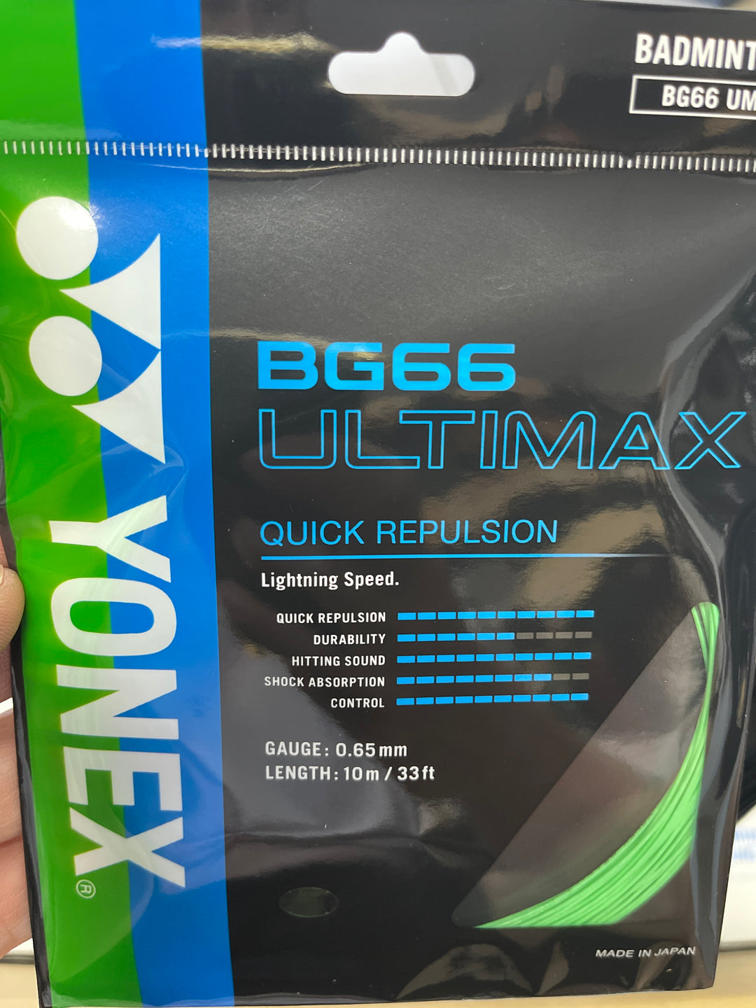 YONEX BG66 ULTIMAX Badminton String 66U