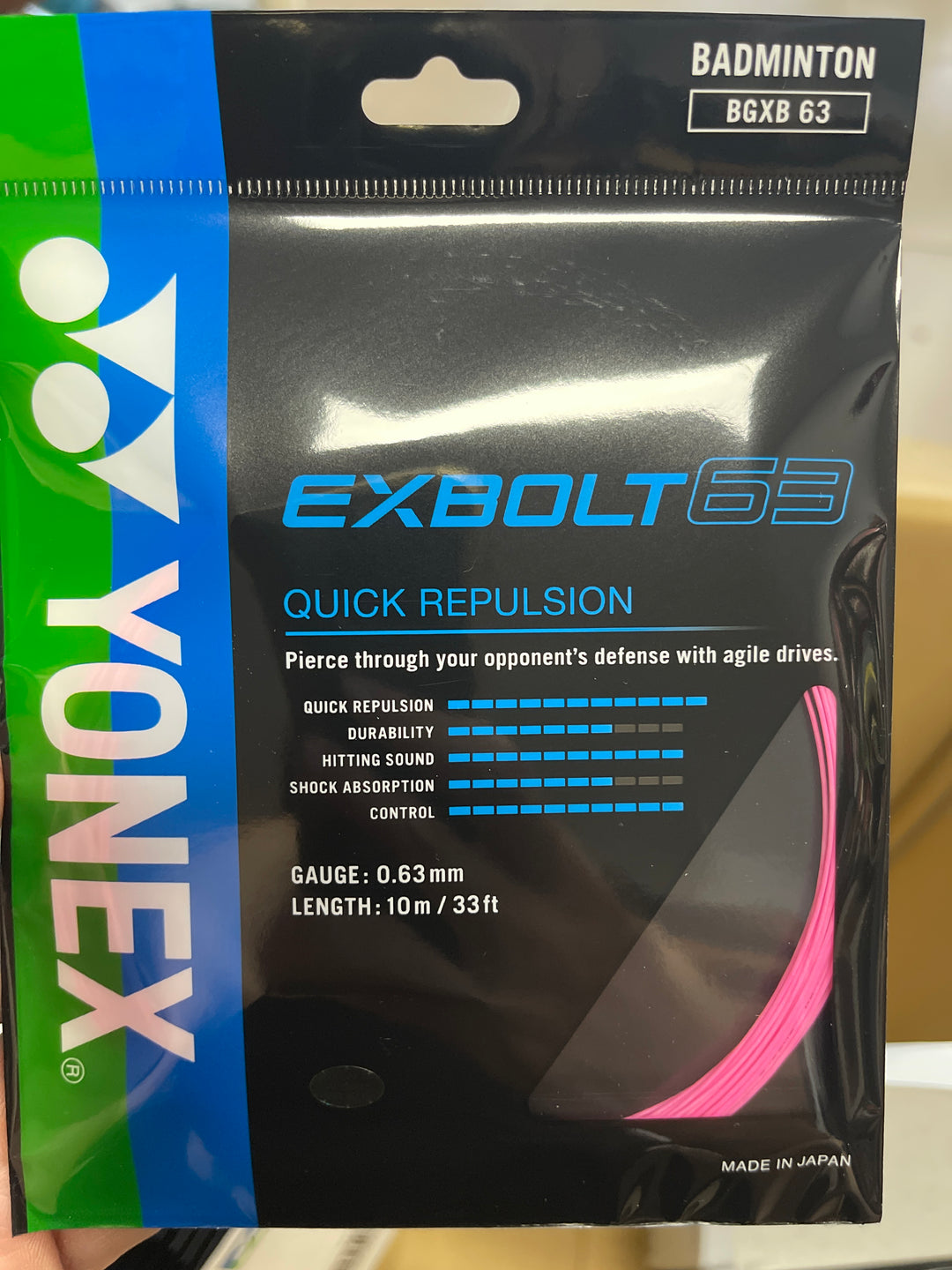 YONEX EXBOLT63 Badminton String