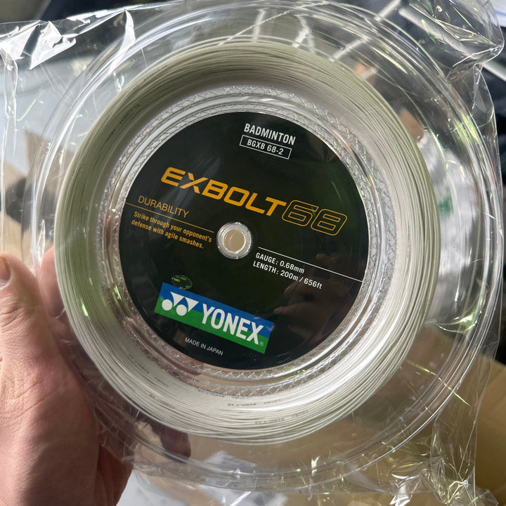 YONEX EXBOLT 68 Badminton String (200m Coil) EX68