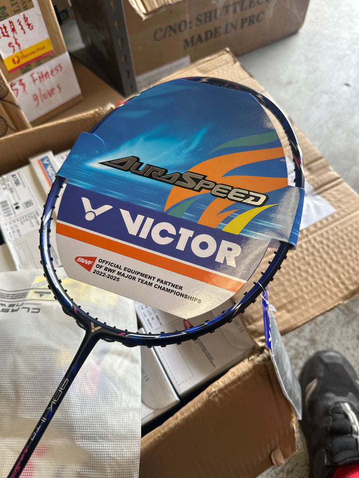 Victor AuuaSpeed 90k 2 TD Badminton Racket Pink 4UG6