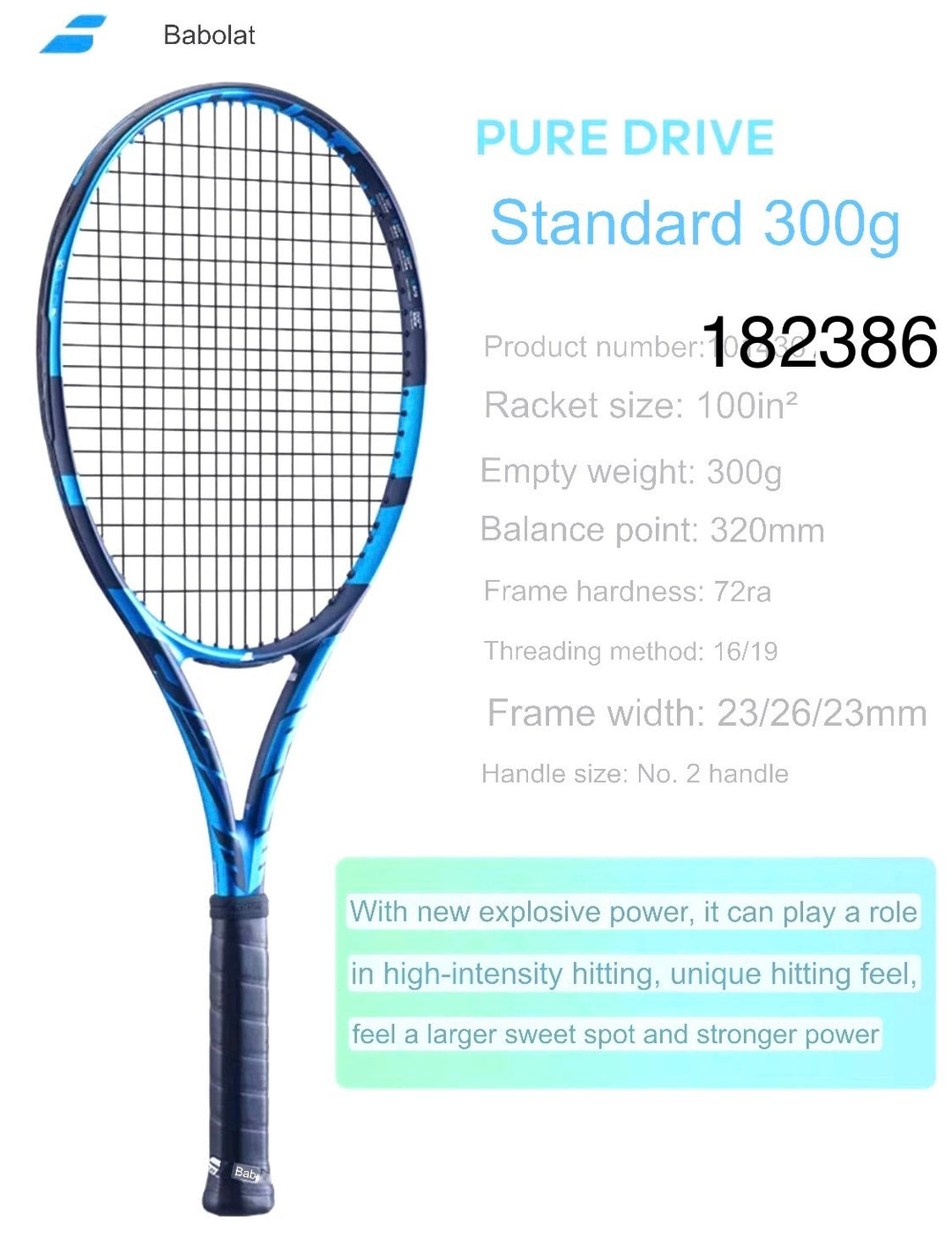 BABOLAT Pure Drive 2021 Brand New Tennis Racquet Grip 4 1/4 Inch (FREE COVER)