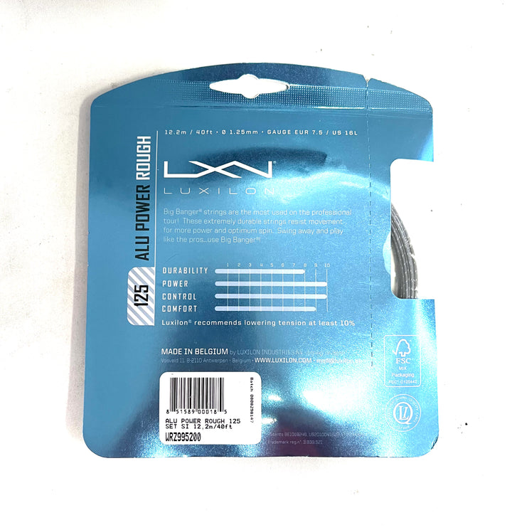 LUXILON WRZ995100SI ALU POWER ROUGH 125 SET SI Strings，12.2m/40ft made in Belgium.