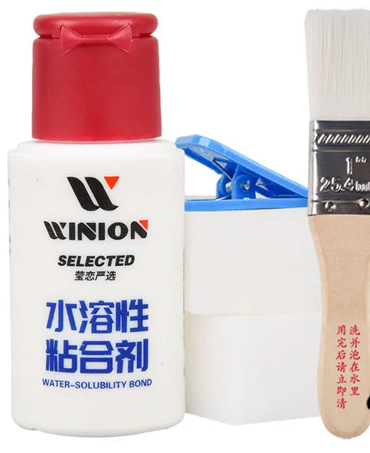 WINION Table Tennis Water Solubility    Bond Glue  (V.O.C Free)40mm For Table Tennis Rubber With Racket