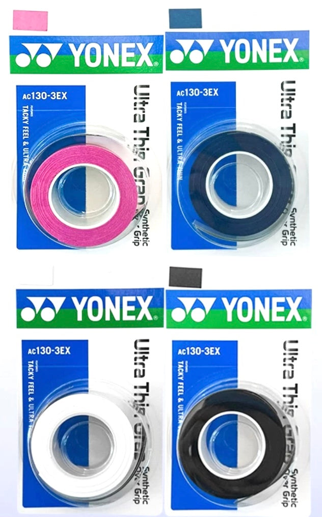 YONEX AC130-3EX Ultra Thin Grap (3 wraps) synthetic Over Grip