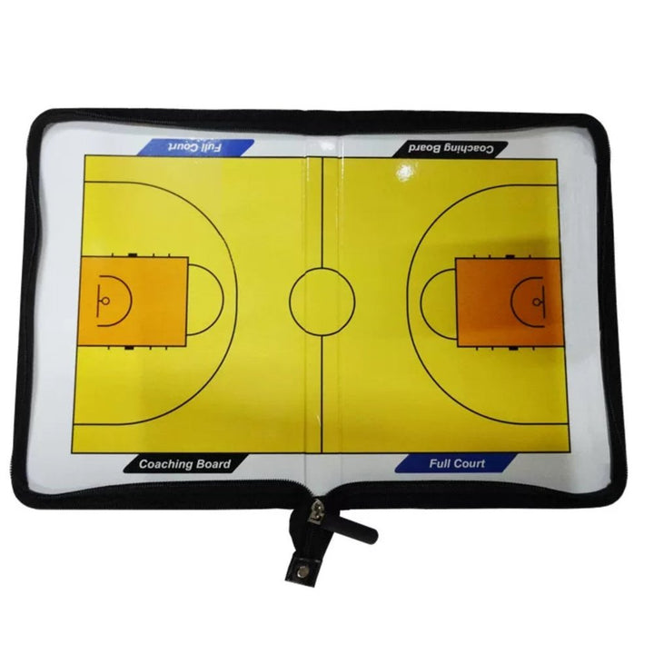 SPPHOENIX Foldable Basketball Coach Tactics Board Double-Sided Magnetic Coaching Clipboard, Strategy Planning Book Set