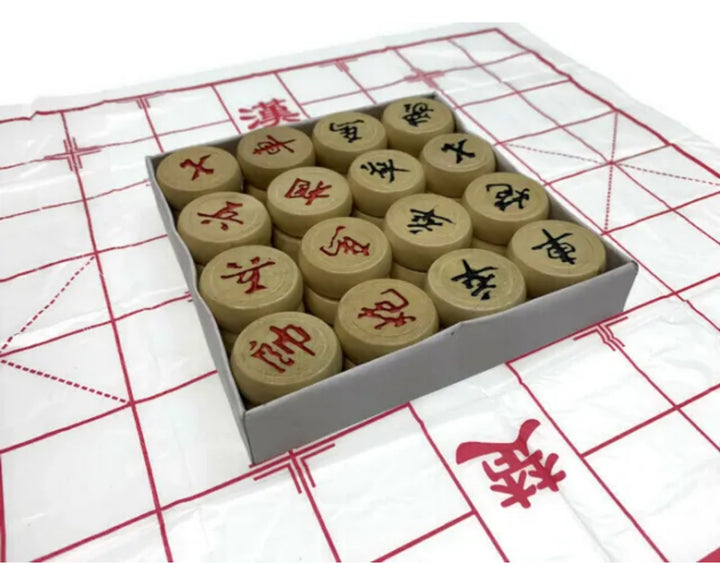 SPPHONEIX Wooden Chinese Chess Xiangqi Set for Board Game Traditional Game Travel Game