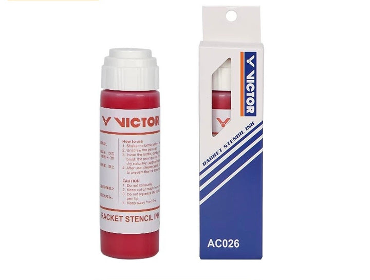 VICTOR Racket Stengil Ink AC026 Red Blue White Gold