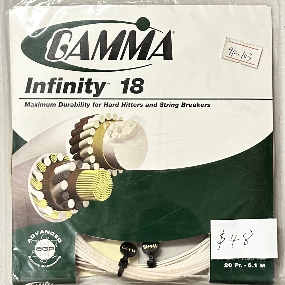 Gamma Infinity 17G/18G Tennis String Natural