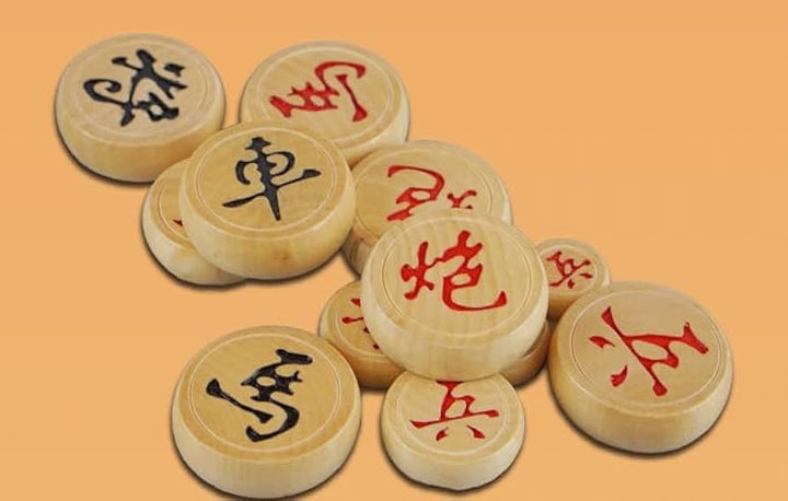 SPPHONEIX Wooden Chinese Chess Xiangqi Set for Board Game Traditional Game Travel Game