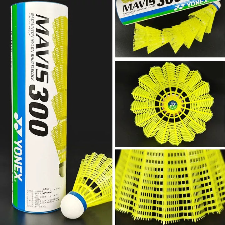 YONEX MAVIS 300 Badminton Nylon Shuttlecock 6PCS