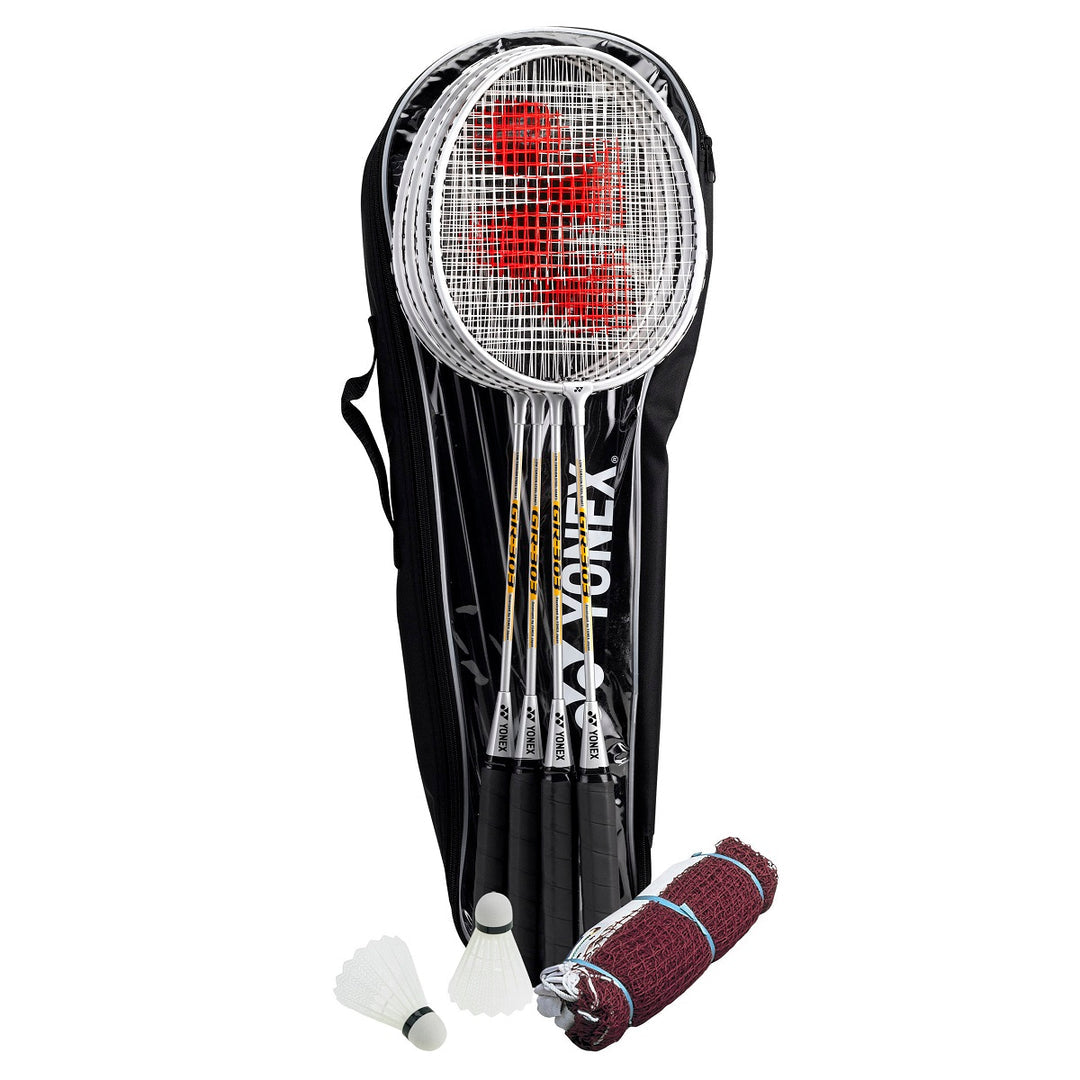 YONEX 4-Player Badminton Set 4Racket/Shuttlecocks/Net/Poles/Bag