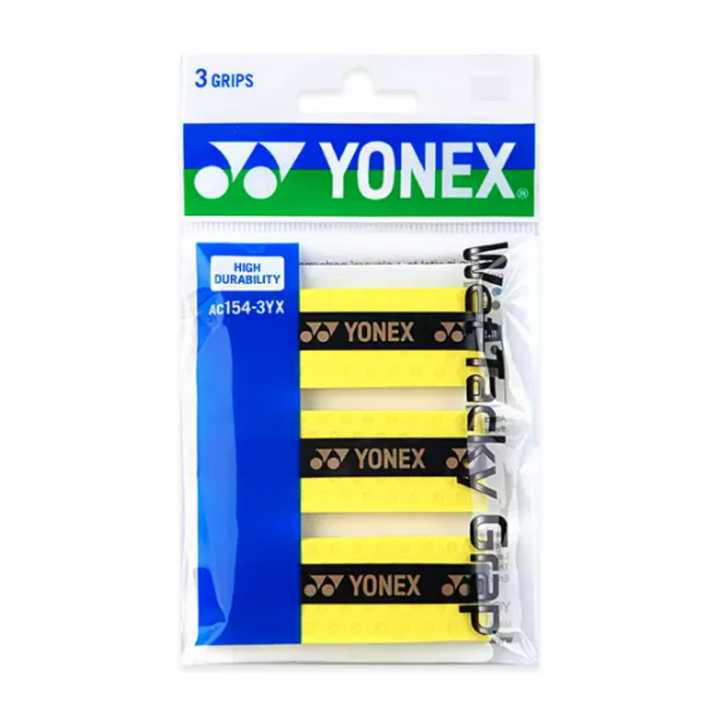 YONEX AC154-3YX Wet Tacky Grap 3pcs High Durability