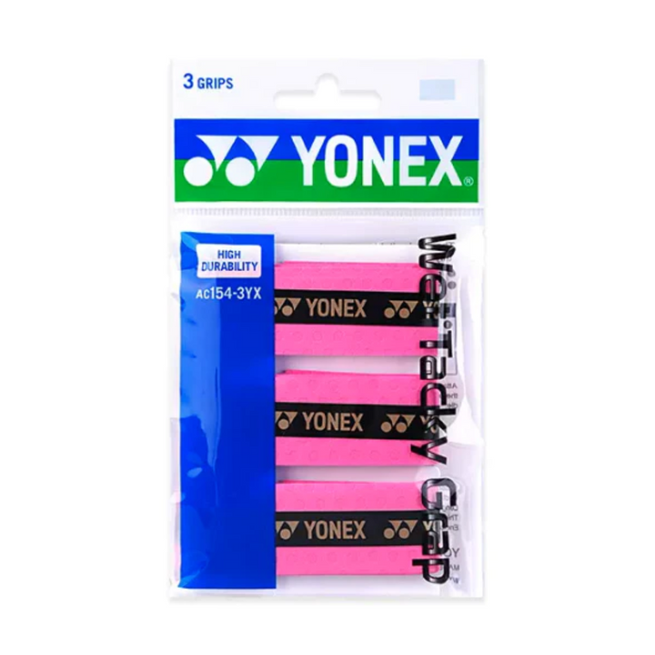 YONEX AC154-3YX Wet Tacky Grap 3pcs High Durability