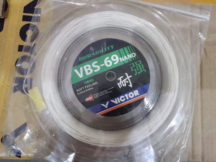 VICTOR VBS-69 NANO Badminton String (0.69mm x 200m Coil) VBS69NANO