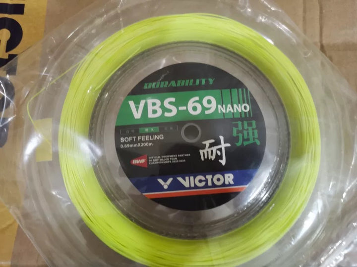 VICTOR VBS-69 NANO Badminton String (0.69mm x 200m Coil) VBS69NANO