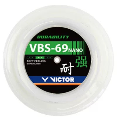 VICTOR VBS-69 NANO Badminton String (0.69mm x 200m Coil) VBS69NANO