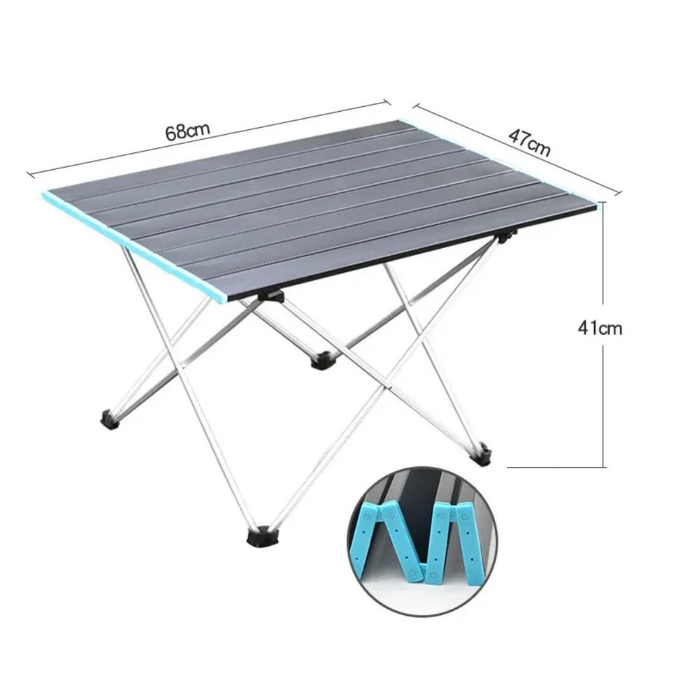 Outdoor Camping Table Folding Portable Aluminium BBQ Desk Picnic Tables 3 Size AU