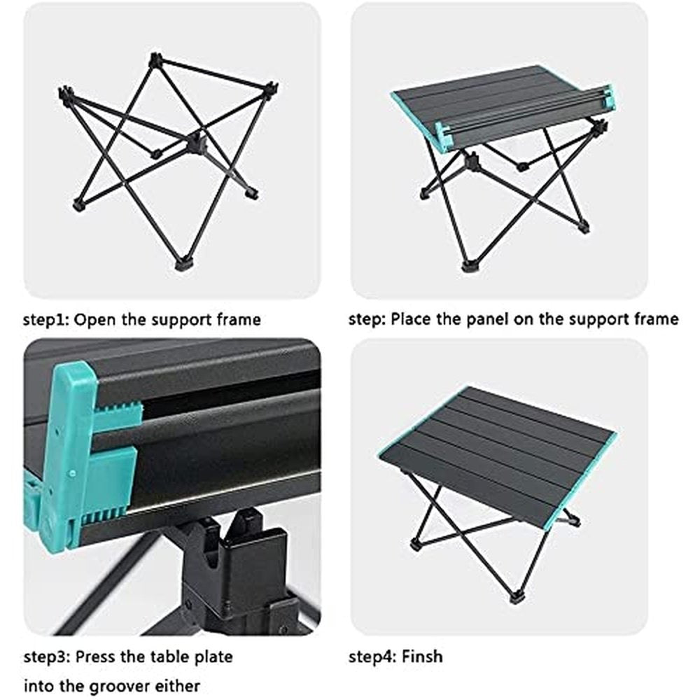 Outdoor Camping Table Folding Portable Aluminium BBQ Desk Picnic Tables 3 Size AU