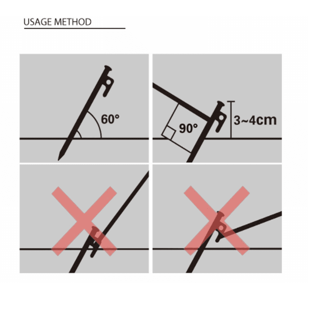 SPPHONEIX Heavy Duty Steel Metal Tent Canopy Camping Stakes Peg Ground Nail 4WD 10Pcs 20Cm 30Cm