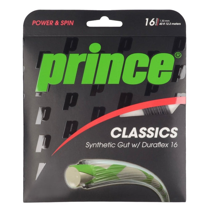 Prince Synthetic Gut Duraflex 16 Gauge 17 Gauge Tennis Strings