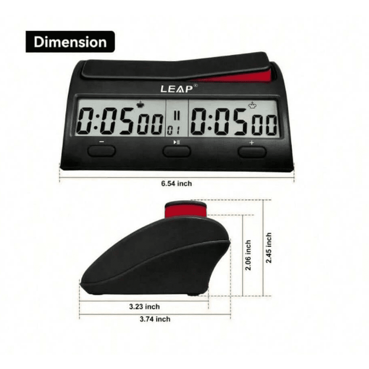 LEAP Chess Clock Digital Chess Timer Advanced Chess Clock PQ9912