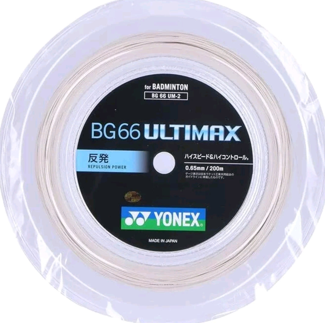 YONEX 66 Ultimax Badminton String (200m Coil) BG66U