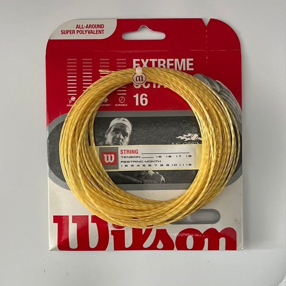 Wilson Synthetic Gut 16 Tennis String/ Extreme Octane 16 Tennis String