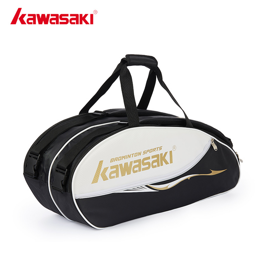 Kawasaki Badminton Bag (6 racquet) K1G00-A8608-1 (Black/Gold)