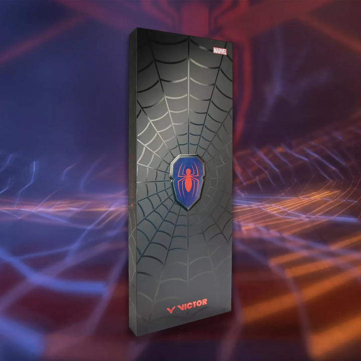 Victor x Spiderman Giftbox - VICTOR Unveils Spider-Man Themed Limited Racket Set