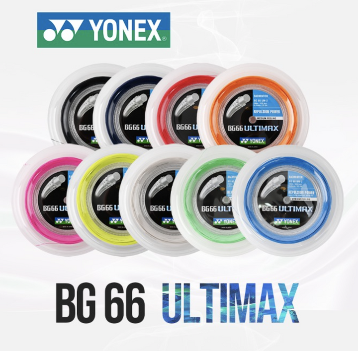 YONEX 66 Ultimax Badminton String (200m Coil) BG66U