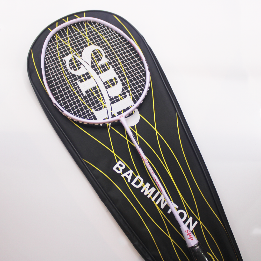 SPP 2 Player Strung Badminton Rackets Set SPP02 with a Free Full Cove