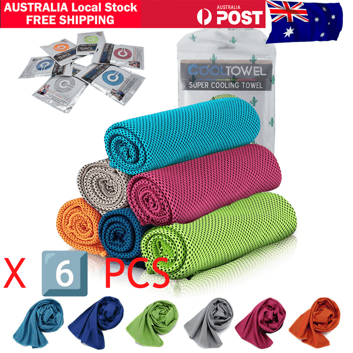 95 X 31CM Sports Cooling Towel Cold Cool Cycling Gym Outdoor Sport Towel AU