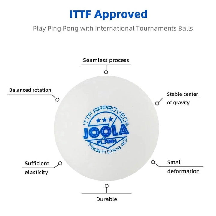 JOOLA Flash Table Tennis Balls(ITTF)  3 ball box