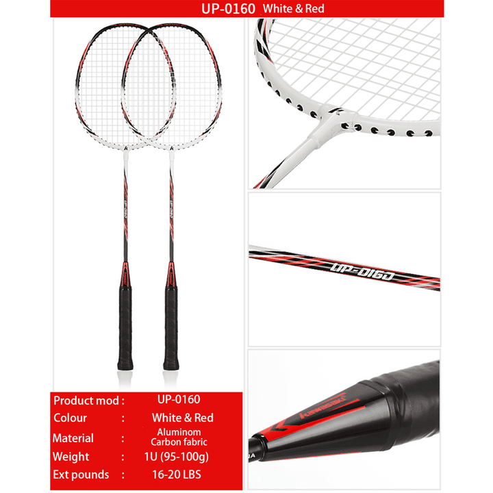 KAWASAKI UP-0160 UP-0182 Set Strung 2 Player Badminton